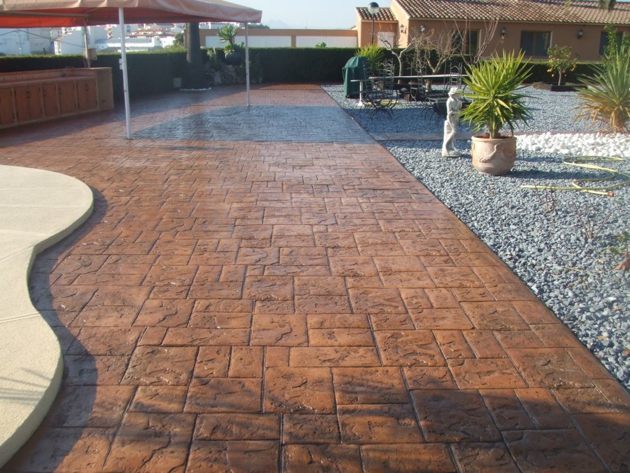 Печатный бетон