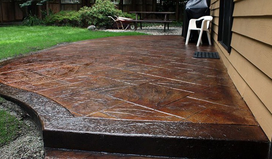 Декоративный бетон площадка