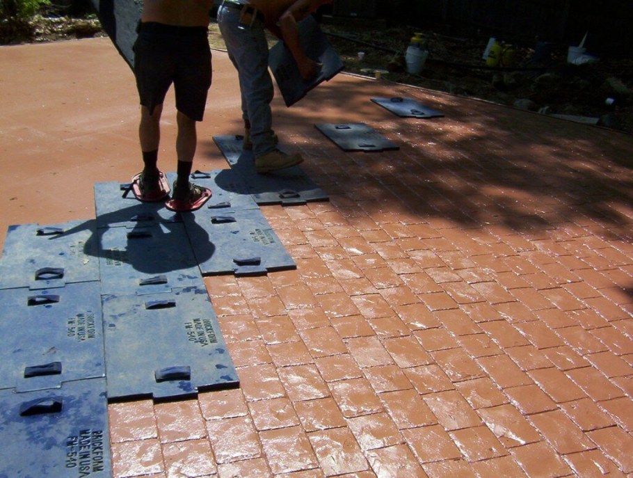 Печатный бетон технология