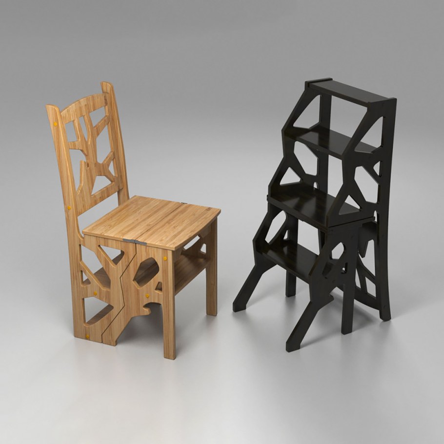 Стул-стремянка трансформер Скандинавия