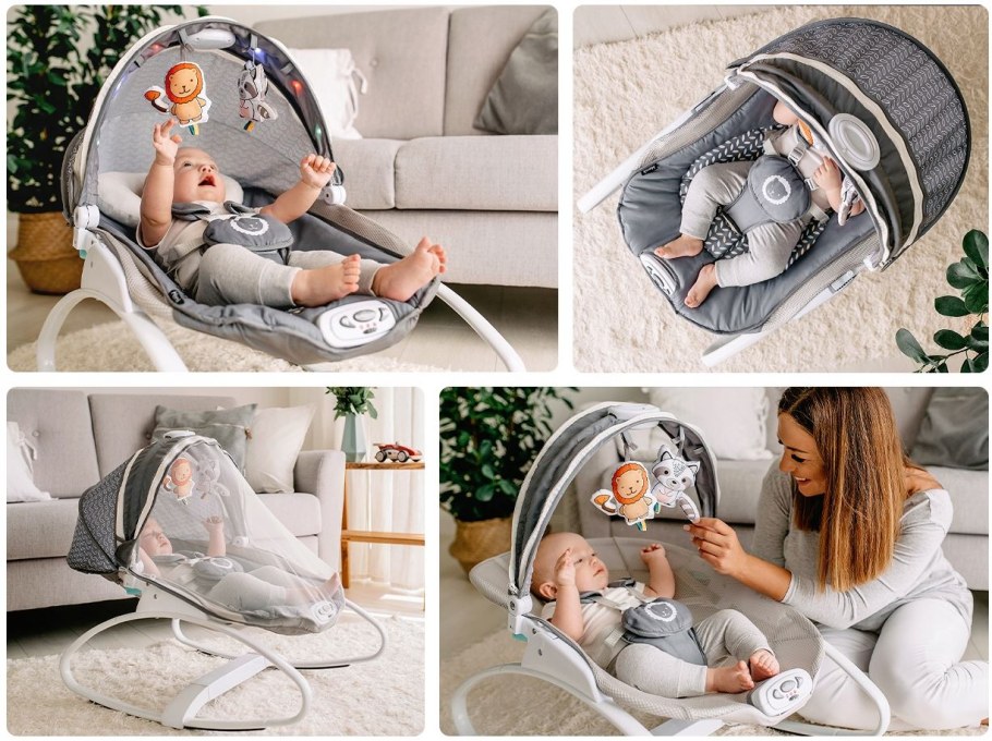 Шезлонг Lionelo lo-Henk Rosa Scandi