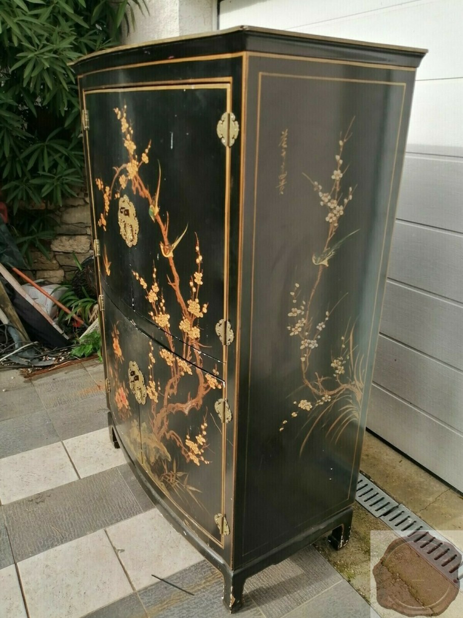 Шкаф антикварная Шинуазри Китай