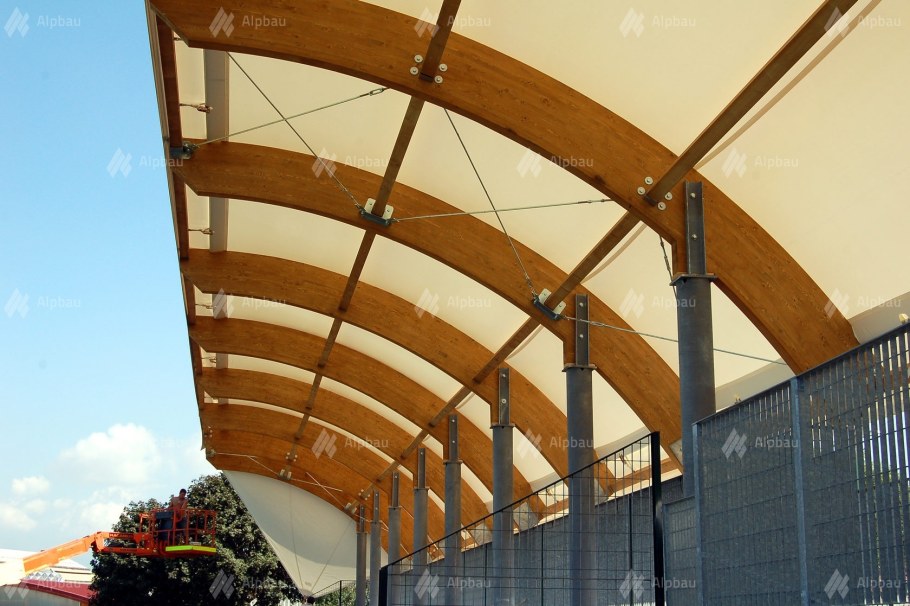 Козырёк арочный деревянный