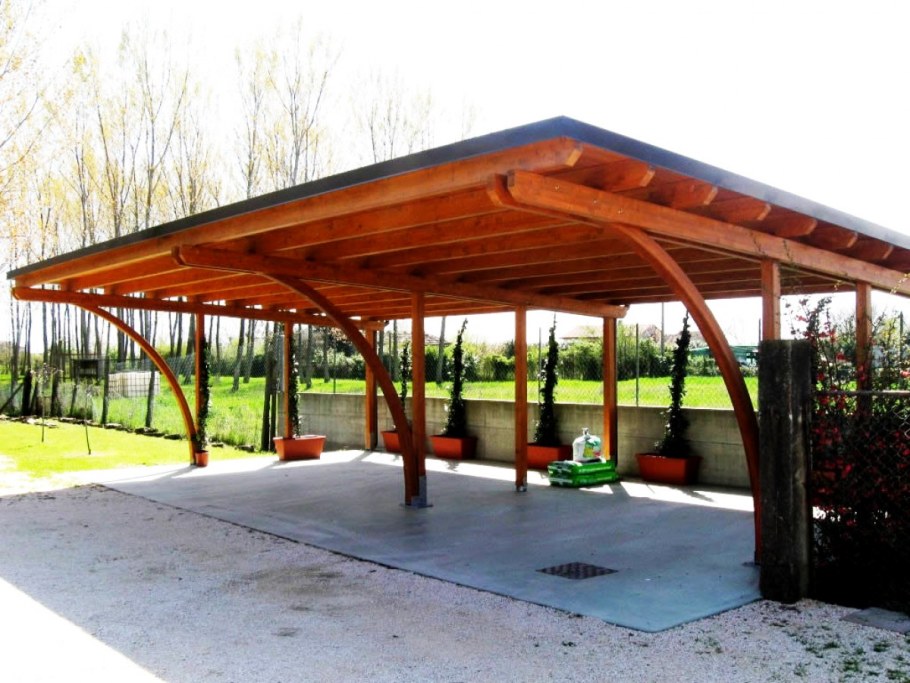 Деревянный автонавес 6х6 Пушкин