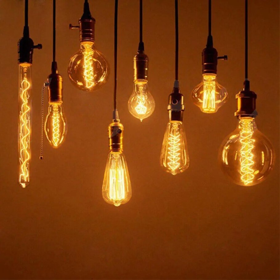 Винтажные ретро лампы Эдисона