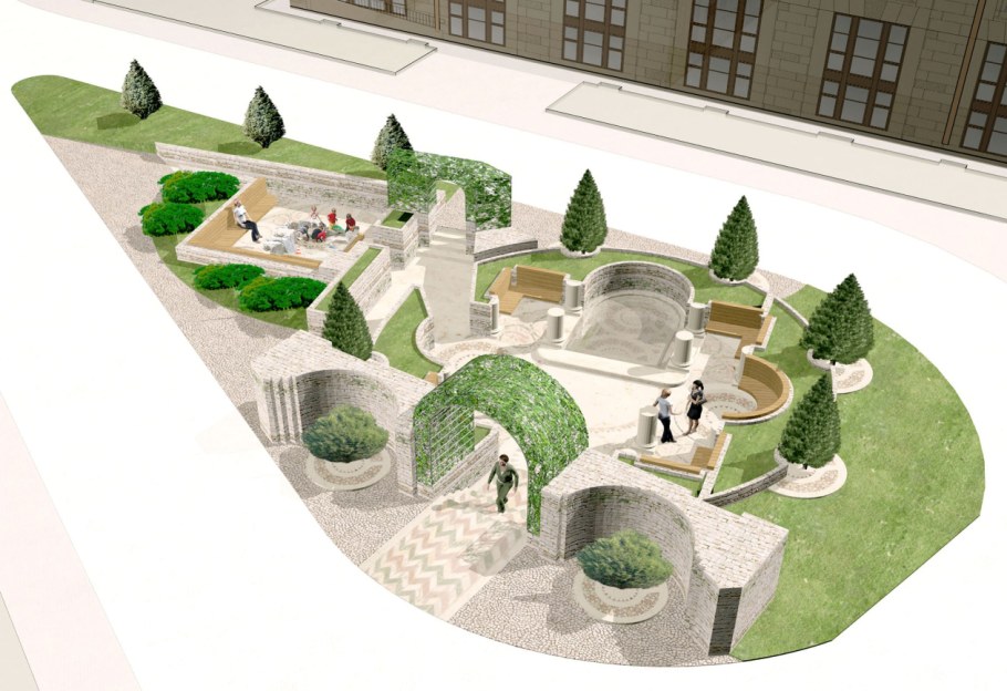 Макет благоустройства территории