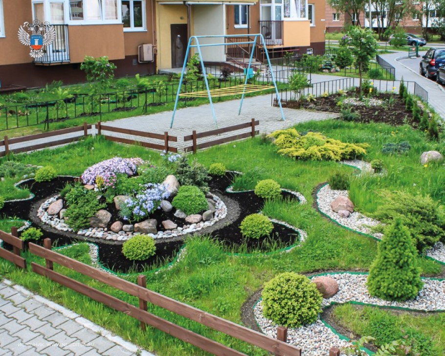 Озеленение двора