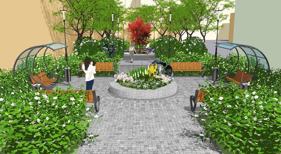 Благоустройство внутреннего двора