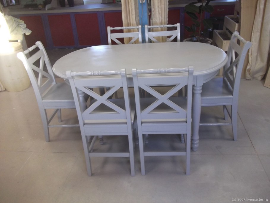 Обеденная группа стол и 6 стульев