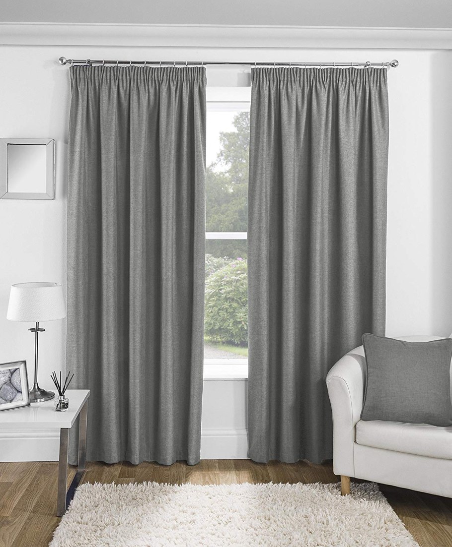 Шторы серые одно онные