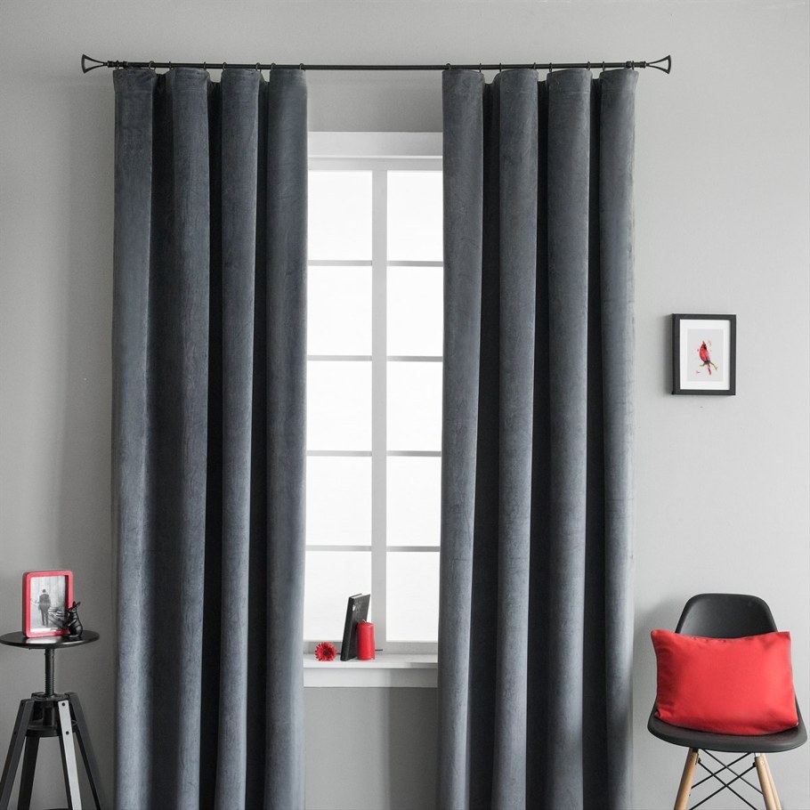 Шторы серые