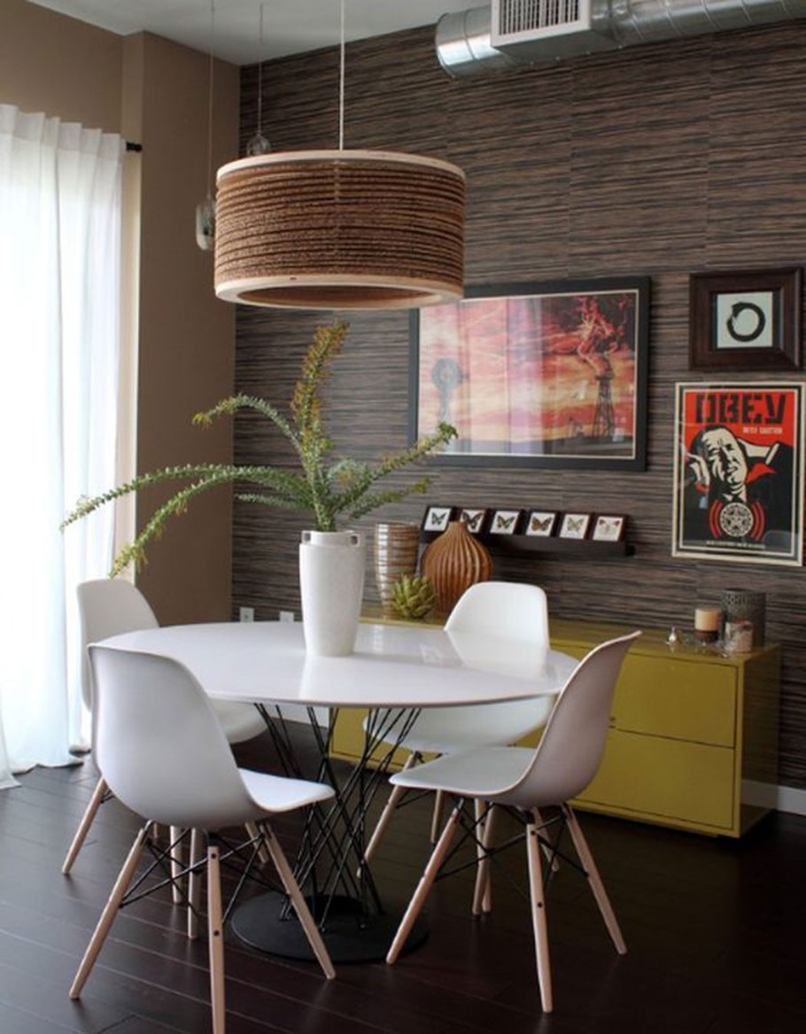 Круглый стол в интерьере