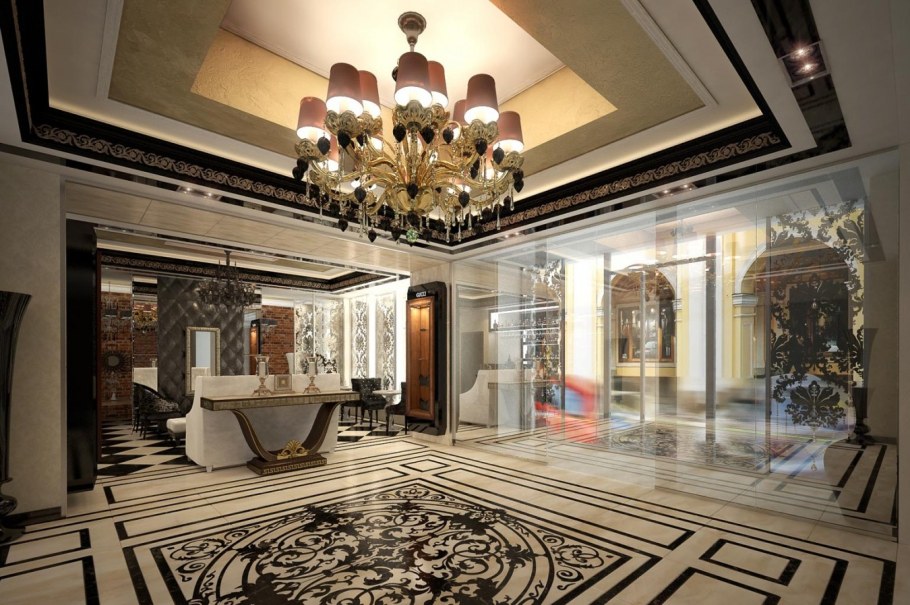 Гостиница Санкт-Петербург интерьер лобби