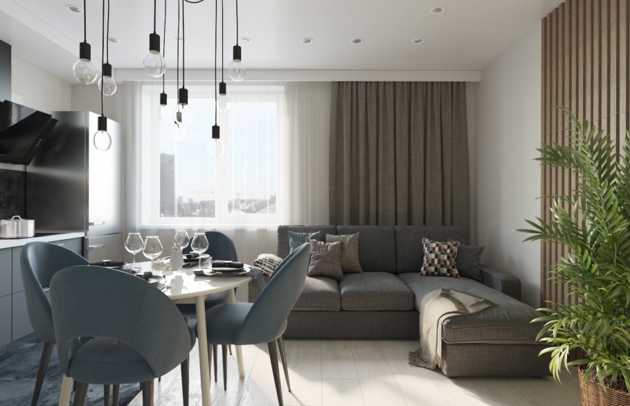 Кухня-гостиная 20 м2