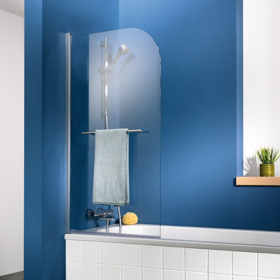 Экран на ванную стеклянный