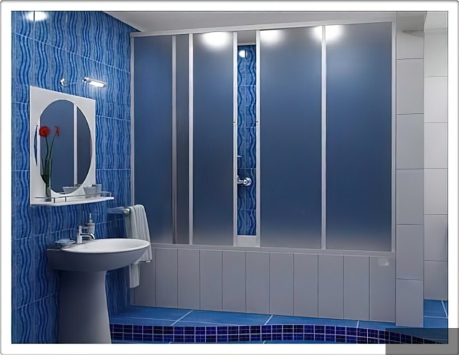 Шторка для ванны пластиковая