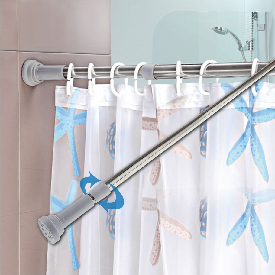 Карниз для ванной комнаты телескопический 110-200 см