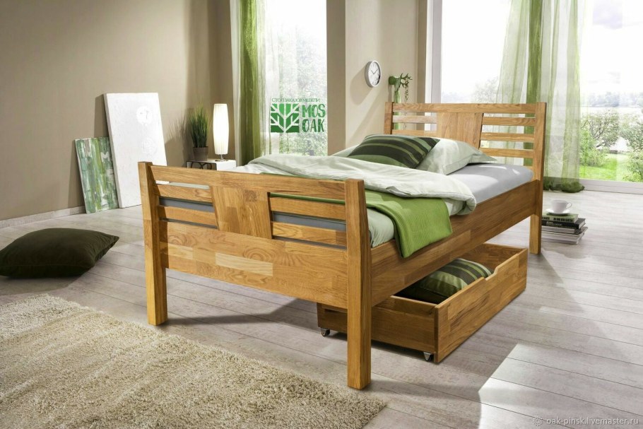 Кровать массив 90ч200