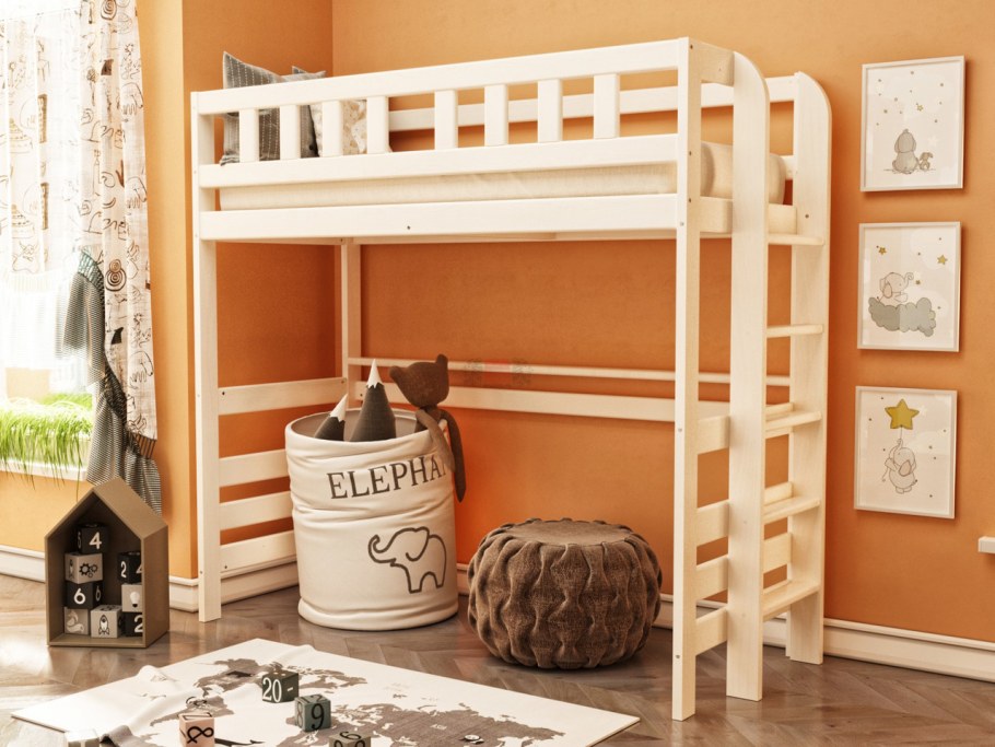 Кровать двухъярусная из массива #6 Фант мебель