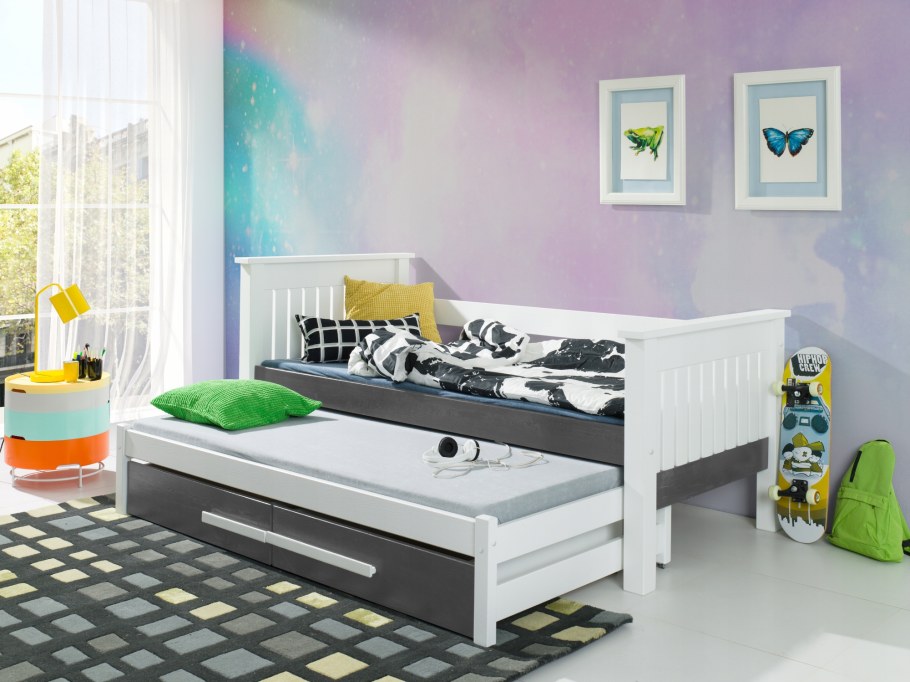 Детская кровать выдвижная для двоих икеа