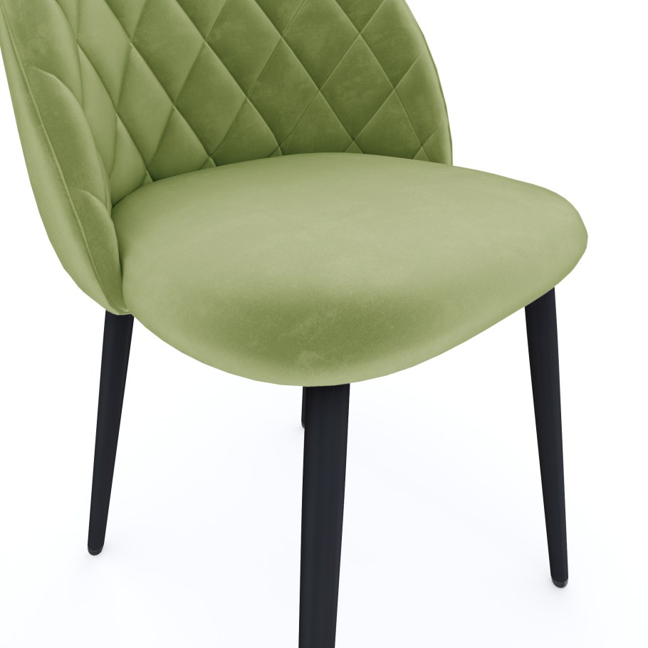 Стул зефир Premier 17 лайм, велюр / черный каркас m-City