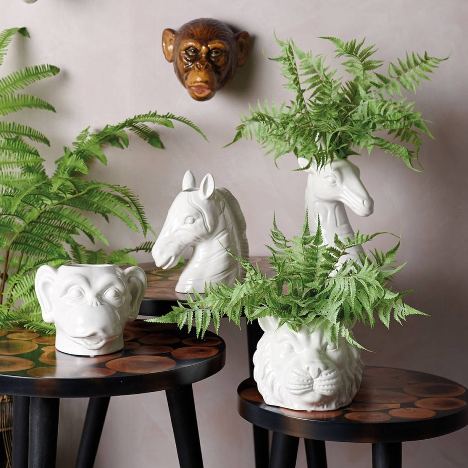 Горшки для цветов в виде животных