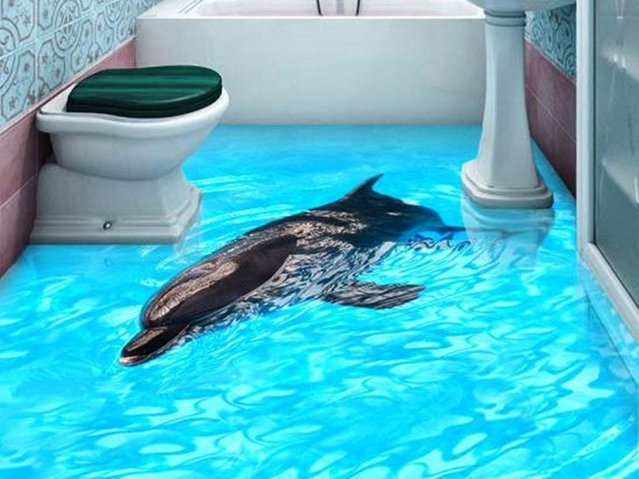 3д полы в ванной