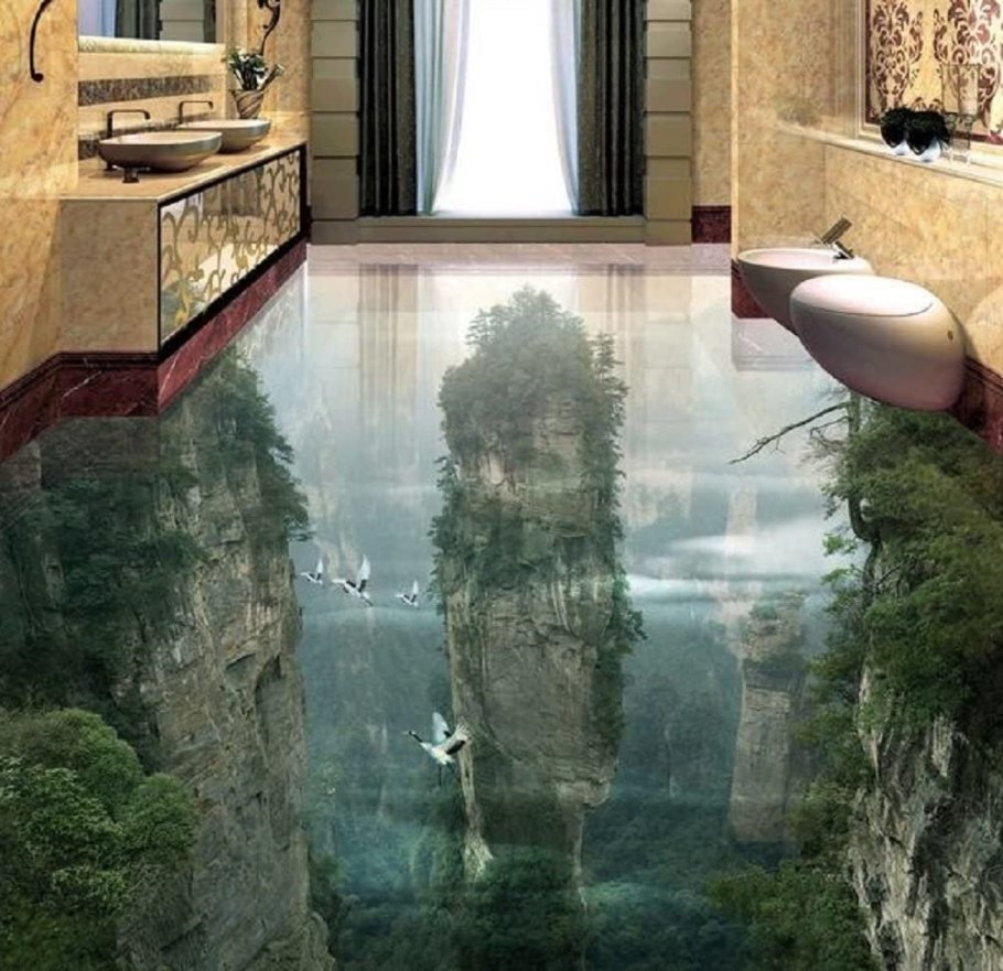 Наливной пол в ванную