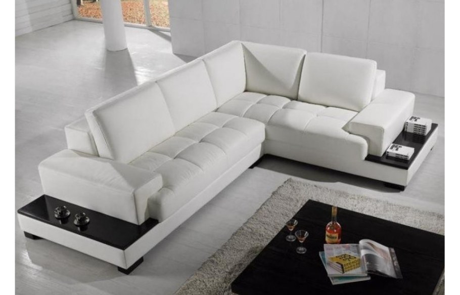 Белый угловой диван