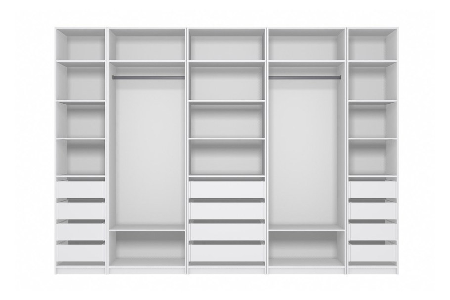 Гардеробная система Оскар белая