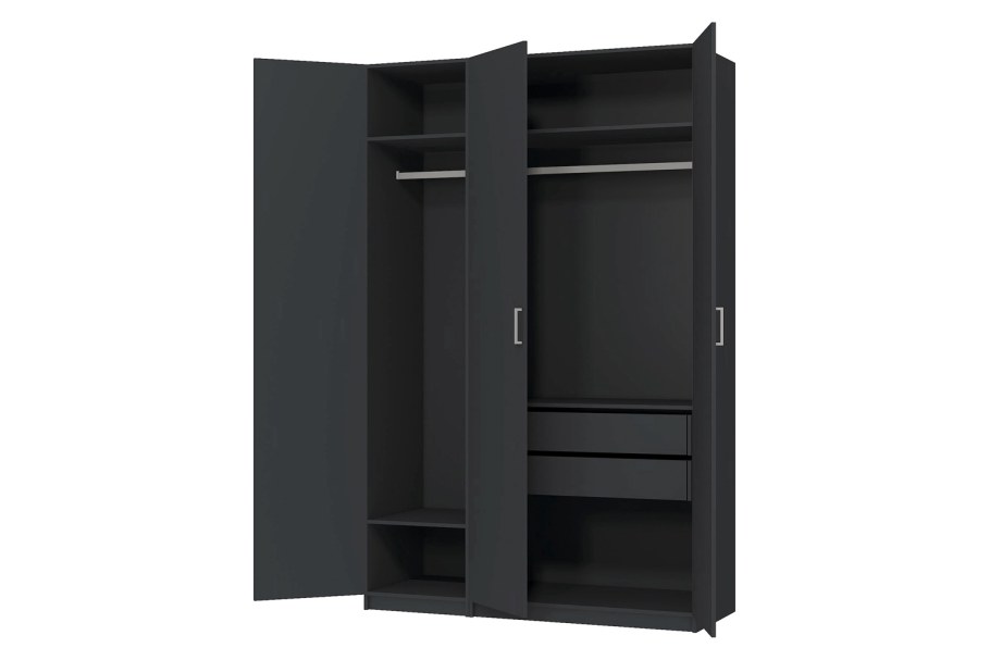 Гардеробная черная Оскар хофф