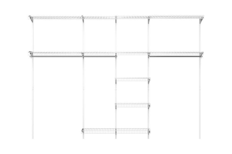Набор гардеробной системы соберу сам Практик, белый