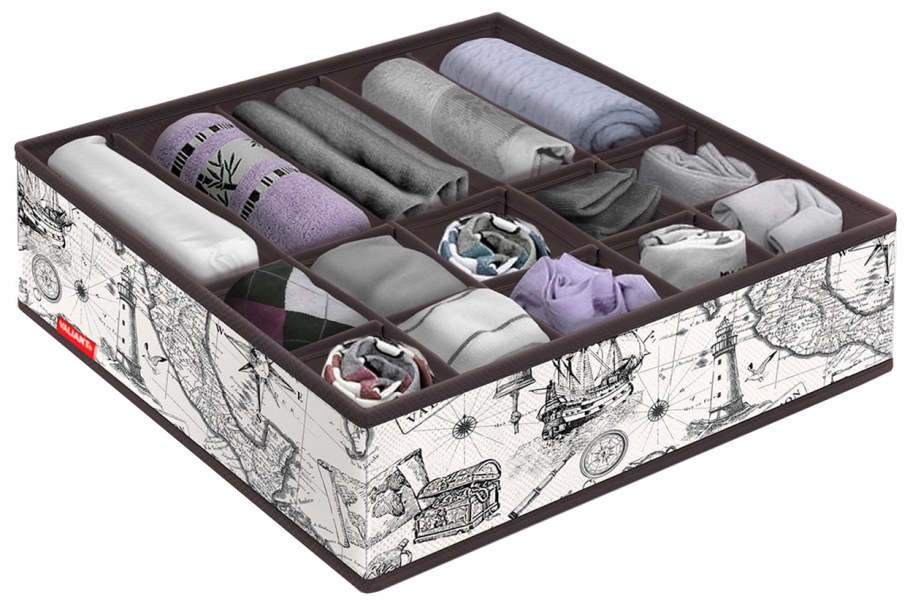 Valiant органайзер для белья с функциональной крышкой Lavande lv-s10p6