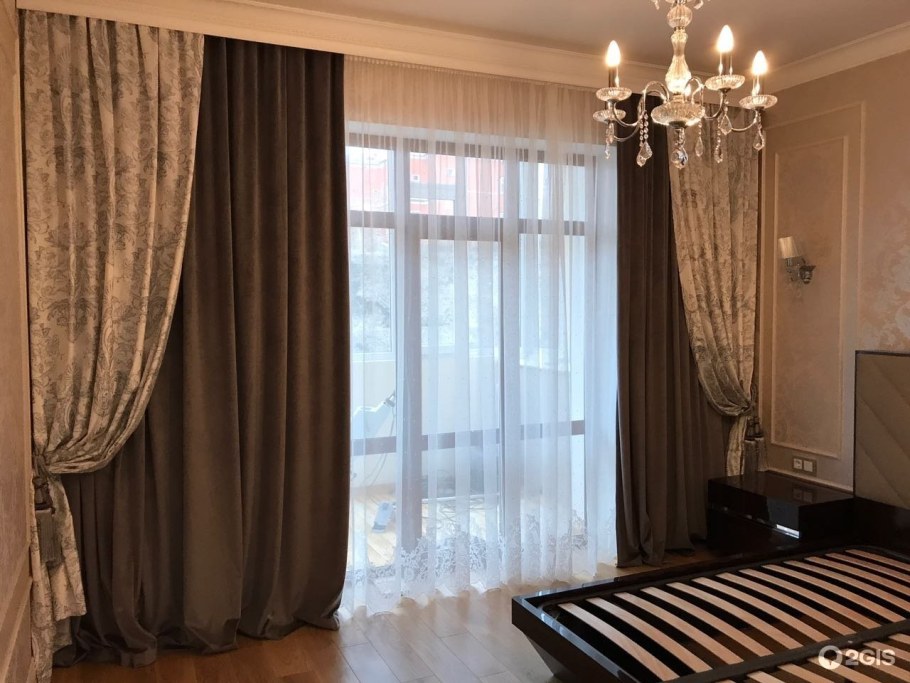 Шторы для потолочного карниза в гостиную