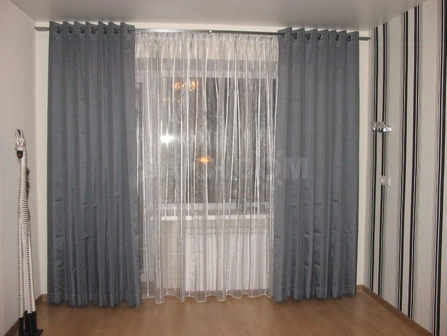 Тюль и портьеры на люверсах