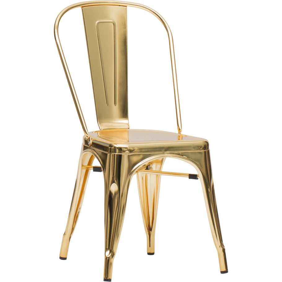 Стул золотой хром