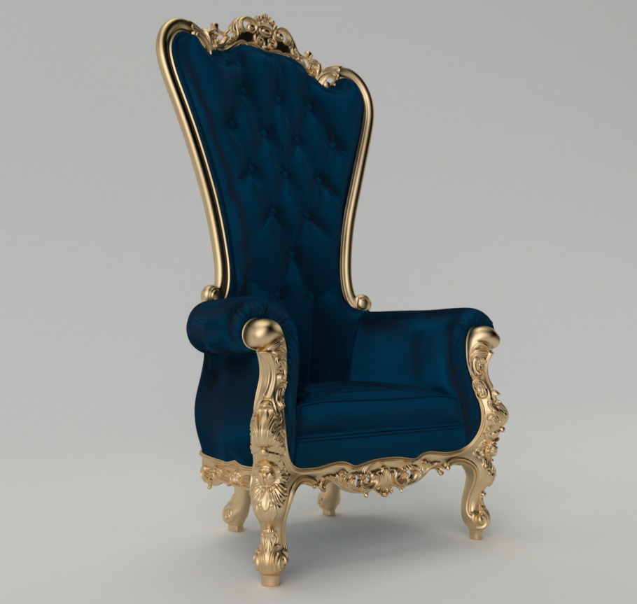 King Chair 3d