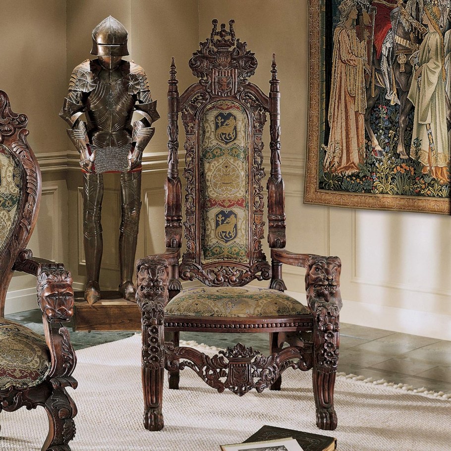 Антикварное трон кресло 18 век