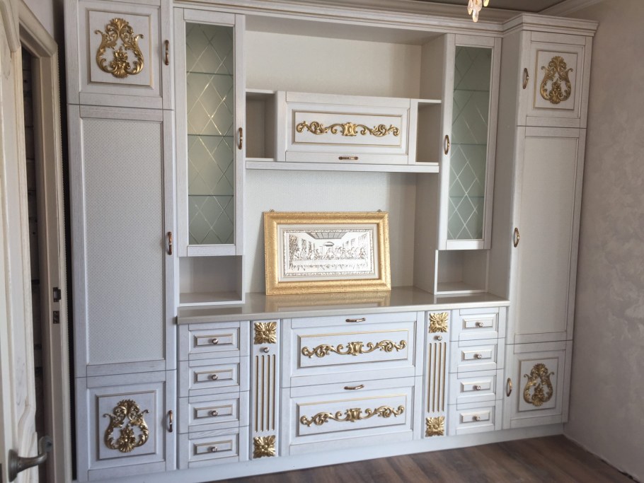 Стенка Джулия Аристократ+патина золото