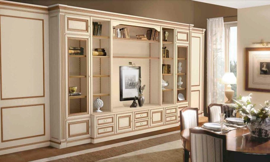 Классические стенки в гостиную