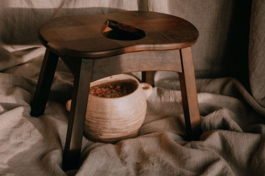 Стульчик для йони стим деревянный