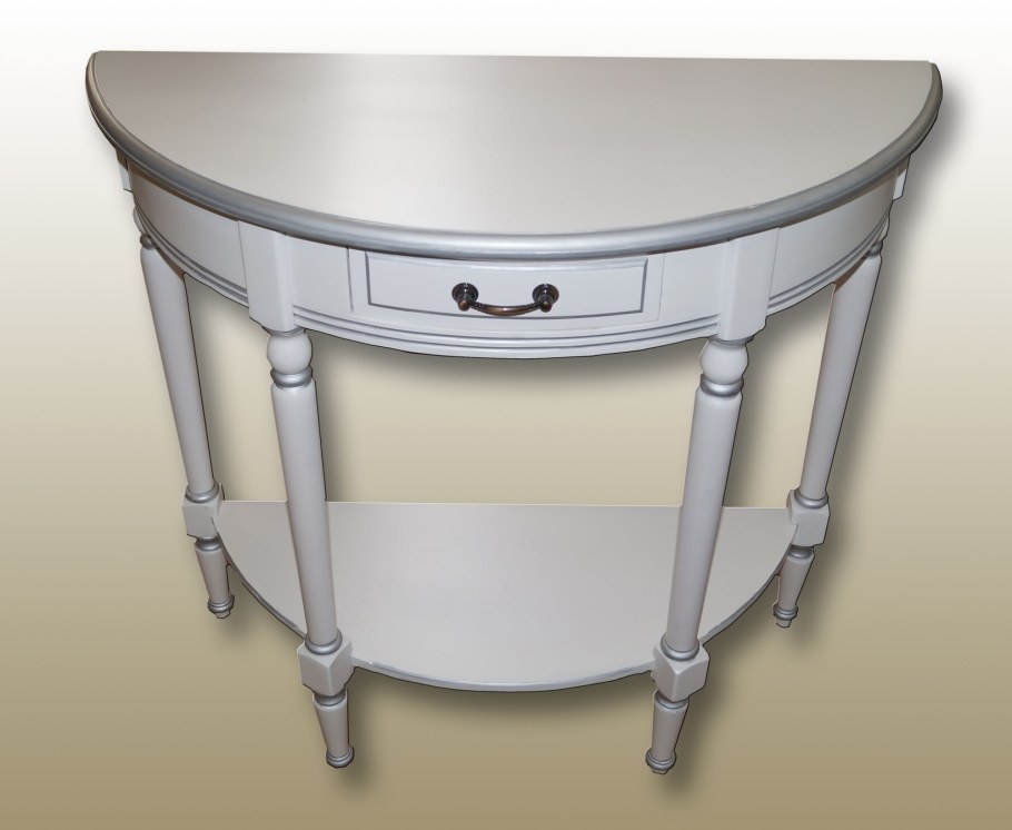 Консоль Арина белая с золотом