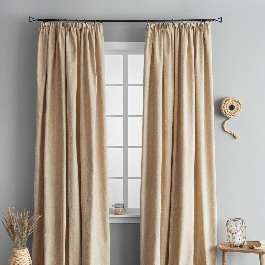 Шторы бежевые