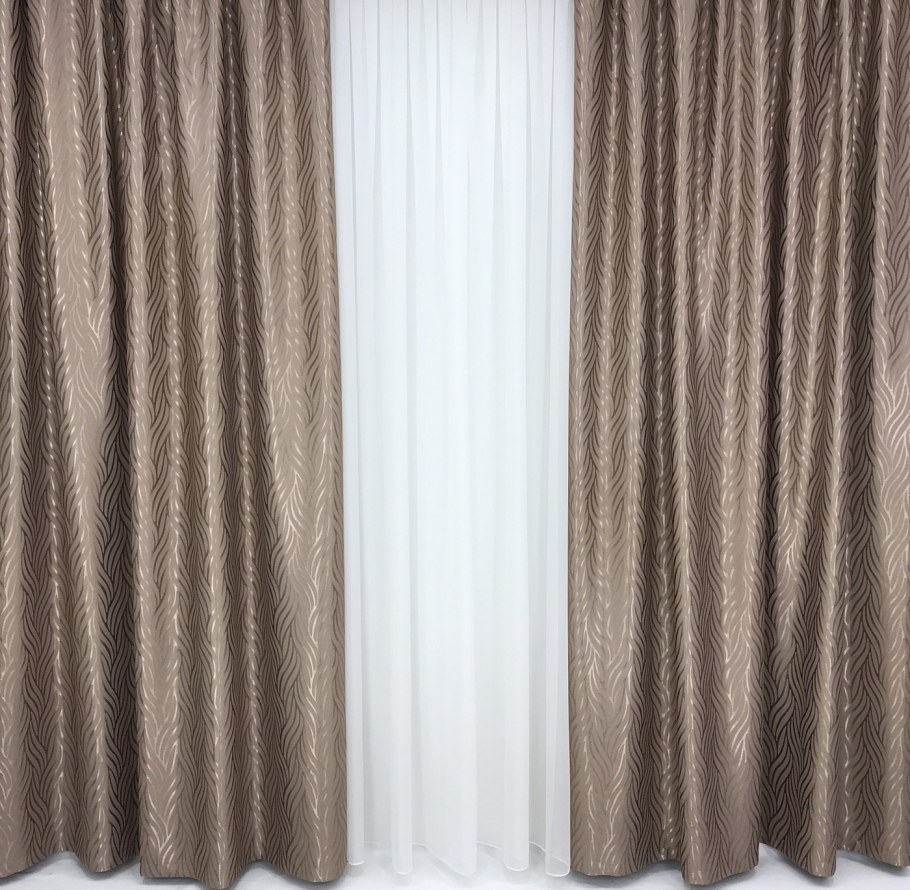 Шторы блэкаут мокко