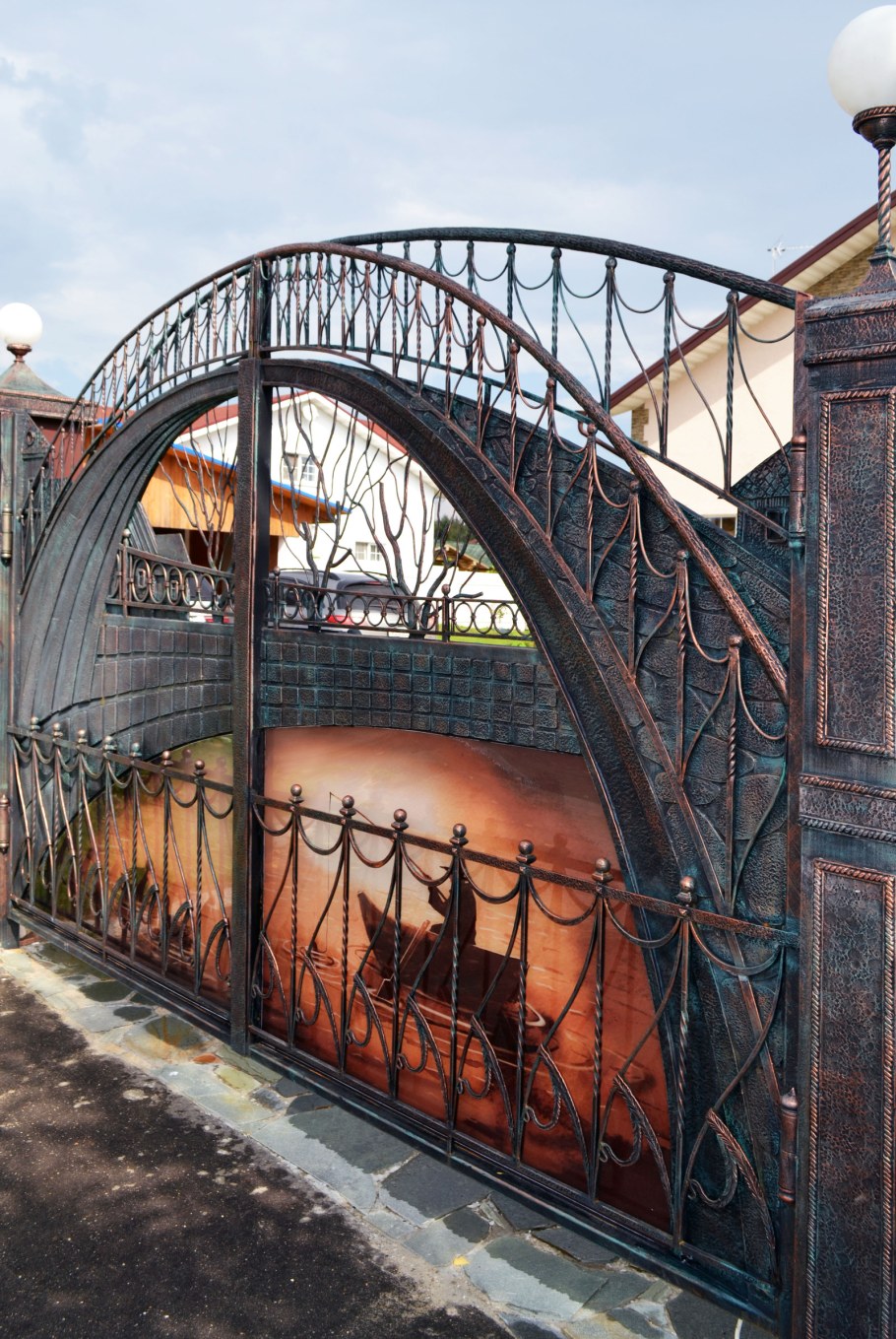 3д ворота кованые