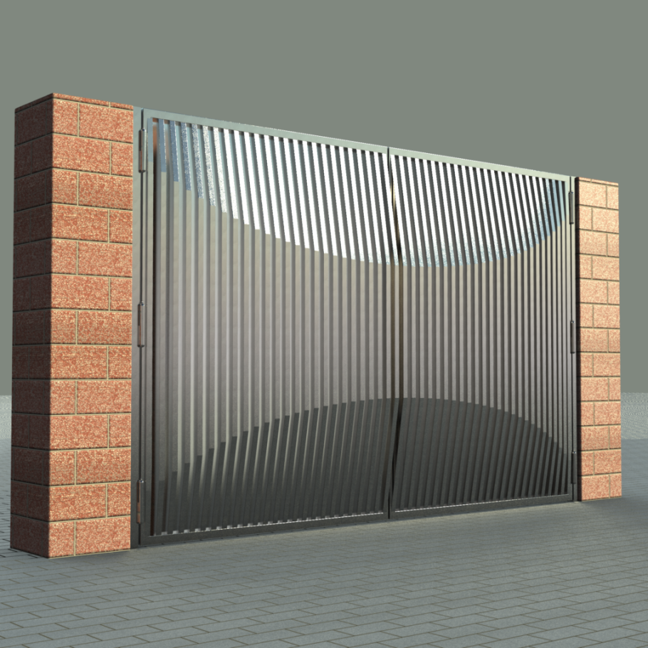 Ворота распашные 3.5х2м