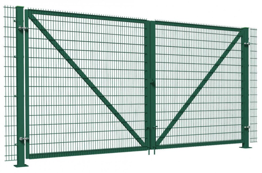 Ворота распашные ВР.160.400.м3d.н.б (RAL-6005