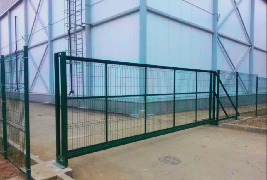 Откатные ворота сетка Гиттер