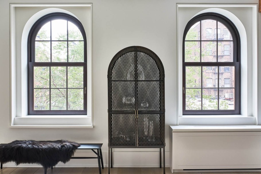 Арочное окно из сегментов