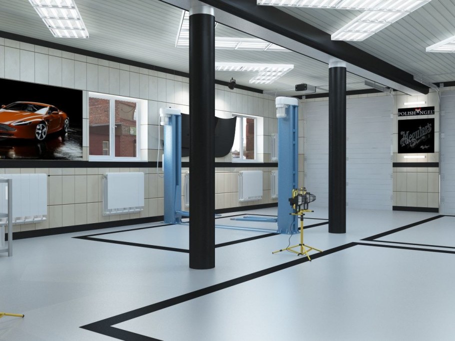 Интерьер автомойки
